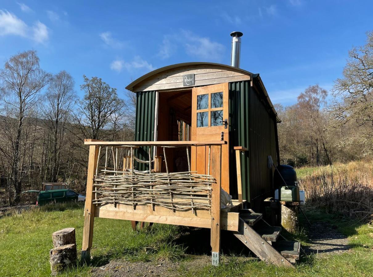 Cosy Woodland Off Grid Shepherds Hut - Rowan Βίλα Castle Douglas Εξωτερικό φωτογραφία